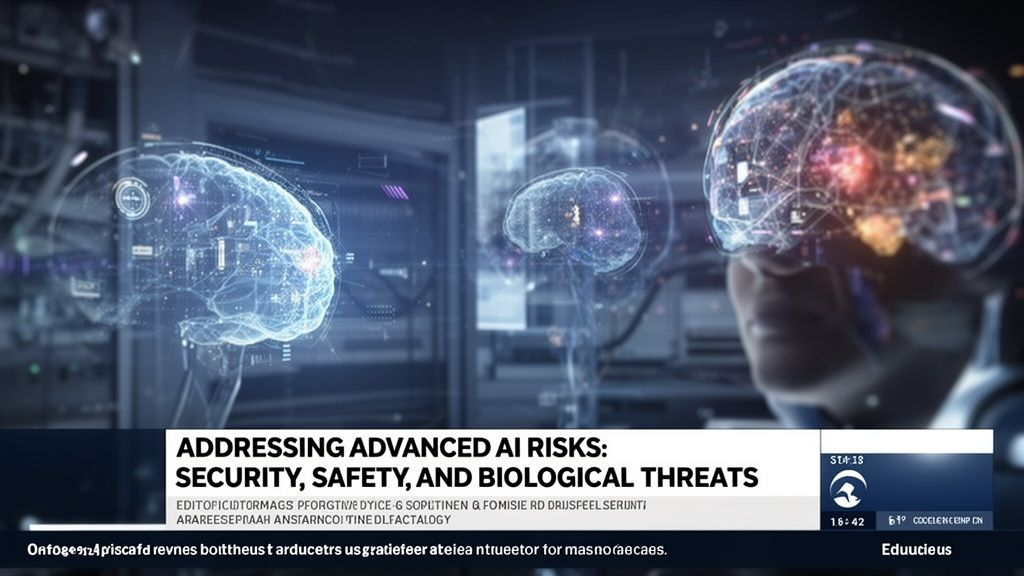 Addressing Advanced AI Risks: Security, Safety, and Biological Threats