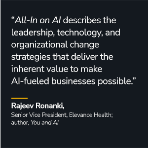Endorsement quote from Rajeev Ronanki, Senior VP, Elevance Health
