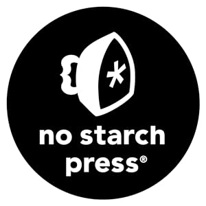 No Starch Press logo. A black circle with a white iron and a star in the center